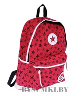 Рюкзак молодежный Звёзды красный