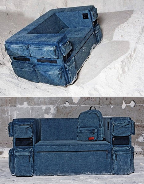 Новый взгляд на рюкзаки — диван с карманами